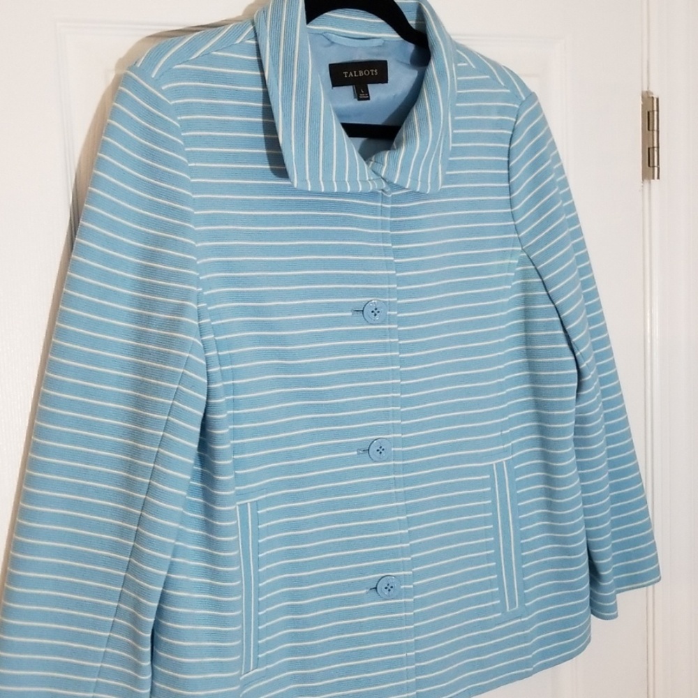 Talbots Size Large Spring Button Down Nwt - image 4